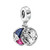 Mmingyu Pandora 925 Sterling Silver Pendant Diy Silver Charm Sterling Silver Magical Unicorn Double Dangle Charm Beads fit Bracelet Original Silver Jewelry Gift pendant