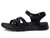 Skechers womens Go Walk Flex - Sunshine Sandal, Black, 6 US