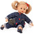 Gotz Muffin Rainbow 13" Soft Baby Doll with Denim Jumpsuit and Blonde Hair to Wash & Style