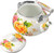 BAFAFA Enamel Teapot Portable Water Kettle Portable Camping Stove Enamel Tea Kettle Enamel Tea Pot Boiling Kettle Flower Tea Pot Thickened Stovetop Kettle Teapot for Stovetop Tea Supply Teapots