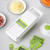Multifunctional Onion Mincer Chopper Dicer Cucumber Tomato Potato Salad Apple Food Chopper with Clean Brush and Drain Basket,Fruit Vegetable Chopper,Kitchen Mandoline Slicer Cutter-White 32x12x11cm(12