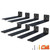 NEODROP 10 Inch Minimalistic Floating Shelf Brackets, Heavy Duty Hidden Bracket for Small Shelf, Kitchen Shelf, Black Powder Coated Steel, 8-Pack