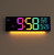 Digital Wall Clock Large Display, 16.2" Digital Wall Clock with RGB Color Changing Remote Control, Automatic Brightness Dimmer with Night Lights, Auto DST, Date Week,Temperature
