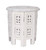 Bedding Craft Wooden End Table,Bedside Table,Octagonal Wooden Table- 12 Inch Round Top x 12 Inch High- White Antique,Solid Wood Hand Carved Accent Table,Entryway Table, Side Tables for Small Spaces