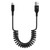 Type A to USB C Cable Fast Charging 3FT Car Charger Cord for iPhone 15 Pro Max/Pro/Plus/15, Samsung Galaxy S24 Ultra A15 A25 S23 FE S22 S21 Z Fold 5 Flip 5 A54 A14, Coiled Retractable Android Phone
