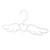 Ciieeo Coat Hanger Scarf Wing Scarf tie Hanger Scarf Rack Infant Clothes Hangers tie Rack White Bold Organizer Multifunction Drying Rack Wardrobe Child Baby