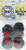 Button set DC Comics Batman with Bats 6 Individual Loose Buttons, 1.25"
