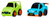 Little Tikes Crazy Fast Cars 2-Pack Hyper Highway, Hyper Car Themed Pullback Toy Vehicles Go up to 50 ft