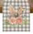 RABUSOFA Easter Decoration Table Runner 72 Inch Long,13x72 Inch Buffalo Plaid Bunny Rabbit Ears Flower Decorative Spring Holiday Kitchen Dining Table Runner for Indoor Outdoor Home Party(19-72)