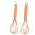 Ciieeo 2pcs Silicone Egg Beater Stirrers Electric Manual Whisk Handheld Mixer Whisks for Cooking Kitchen Egg Beater Hand Electric Mixer Handheld Egg Whisk Metal Custard Stainless Steel