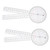 KALLORY 2pcs Angle Ruler Rotary Goniometer Angle Protractor Angle Finder Ruler Goniometer Protractor Physical Goniometer Angle Finder Protractor Major Plastic Drawing Tool to Rotate