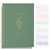 Undated Weekly and Monthly Planner Spiral Bound- Weekly Goals Notebook, Daily Planner, To Do List, Habit Tracker, Hardcover, Aesthetic, Stylish School or Office Supplies (A-Green)