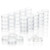 Cosmetic Containers Sample Jars Tiny Makeup Sample Containers with lids?Clear Lid