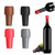 Silicone Wine Stopper Caps for Wine Bottle with Reusable Wine Bottle Stopper, Champagne Stopper, Beer Bottle Stopper, Beverage Bottle Stopper, for Home Kitchen Bar (4PCS)