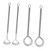 LABRIMP 4pcs Spring Stirrer Small Blender Hand Beater Kitchen Egg Mixer Drink Whisk Hand Milk Spring Egg Whisk Wisking Tool Household Mixers Stainless Steel Handheld Egg Beater LABRIMP 4pcs Spring Stirrer Small Blender Hand Beater Kitchen Egg Mixer Drink Whisk Hand Milk Spring Egg Whisk Wisking Tool Household Mixers Stainless Steel Handheld Egg Beater
