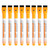 coojsoo Dry Erase Markers Fine Tip With Erasers Cap,0.5mm Extra Fine Tip Whiteboard Markers With Magnet 8 Pack Colors for Teachers Office Home School Supplie (8 Orange)
