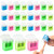 JEFURE 24Pcs 2 Holes Small Manual Pencil Sharpener with Lid, Colored Handheld Dual Hole Pencil Sharpeners Bulk, Crayon Colored Pencils Sharpener, Pencil Sharpener for Kids, Office, School, Classroom