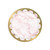 Creative Converting Marble Dessert Plates, 7", Pink, White and Gold