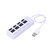 jojofuny 4 Hub USB 2.0 USB Hub USB Splitter Hub USB 2. 0 Data Hub USB High Speed White
