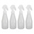 FILFEEL 4pcs Plastic Mist Bottle, Refillable Empty Clear Small Spray Bottle for Skin Care Watering Cleaning 200ml