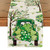 Artoid Mode Truck Shamrock Trees Lucky St. Patrick's Day Table Runner, Seasonal Spring Kitchen Dining Table Decoration for Home Party Decor 13x72 Inch