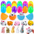 YANGTE 24 Pack Prefilled Easter Eggs Pull Back Cars Animals & Filled Easter Eggs Bunny Ornamental  Easter Eggs with Toys Inside, Kids Easter Basket Stuffers, Easter Eggs Hunt, Easter Party Favor