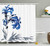 Ambesonne Traditional House Decor Shower Curtain, Watercolors Eastern Floral Motif Brushstroke Effect Hand Drawn Image, Fabric Bathroom Decor Set with Hooks, 75 Inches Long, Gray Blue