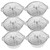 TIDTALEO 6pcs Tinfoil Barbecue Aluminum Pot Baking Foil Pan Oven Grill Foil Pans Aluminum Baking Pans Foil Camping Pans Disposable Pots Dutch Oven Bbq Accessory Aluminum Basin Food Tin Foil