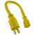 Conntek PL1430620 L14-30P to 6-15/20R Pigtail Welder Adapter Cord, 1.5', Black/Yellow
