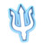 Sweet Prints Inc Trident (outline) Cookie Cutter - Dishwasher Safe (3")