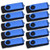 USB Flash Drive Bulk 20 Pack 256MB Thumb Drives Small Capacity USB 2.0 Memory Stick Kepmem Blue Swivel Pen Drive Portable Jump Drive for Small Files Data Storage