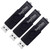 SamData USB Flash Drive 32GB 3 Pack USB 2.0 Thumb Drive Swivel Memory Stick Data Storage Jump Drive Zip Drive Drive with Led Indicator (Black, 32GB-3Pack)