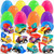 Duchong Prefilled Easter Eggs with Cars Toys for Easter Eggs Hunt,12 Packs 2.8 Plastic Eggs with Pull-Back Construction Vehicles, Surprise Eggs, Easter Theme Party Favor, Basket Stuffers Filler