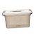 PRETYZOOM Transparent Storage Box Tote Organizer Makeup Container Sundries Storage Bin Plastic Bins for Storage Clear Storage Case Stackable Tote Container Boxes Pp Office Books Plastic Box