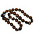 Hawaiian Kukui Nuts Leis With Sea Turtle 30" Long (Orange)