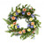 Puleo International 20-inch Artificial Ranunculus Wreath Potted Plant