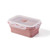 BYKURAHOME Lejos Silicone Collapsible Lunch Box - Rouge mini - LFGB-grade, Travel Food Storage Container, Food Grade Silicone, Spillproof, Microwave, Freezer Safe