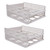 LABRIMP 2Pcs storage basket storage Wardrobe clothing drawers for clothes storage plastic drawers Storage rack locker Closet Organizer Bin clothes drawer white to stack