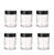 6Pcs 3.4 oz Clear Glass Cream Jars with Lids,100g Cosmetic Container Jars,Empty Cosmetic Containers Pot Jars for Lotion, Cream,Powder,Ointments,Spice,Scrubs Creams,Samples,Bath Salts,Liquid