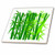 3dRose ct_43835_4 Lime N Dark Green Bamboo-Ceramic Tile, 12-Inch