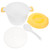 DOITOOL Microwave Rice Cooker - Mini Rice Cooker for Microwave Oven - Microwave Steamer Rice Cooker Small Rice Maker for Pasta, Chicken, Bacon, Vegetables