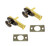 QCAA Solid Brass Mortise Door Bolt, Antique Brass, 2 Pack, Made in Taiwan