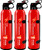 3 Pack Fire Extinguisher with Bracket - Fire Extinguishers for The House, Portable Car Fire Extinguisher, A, B, C, K Type Water-Based Fire Extinguisher for Home (620ml)