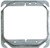 Steel City 52C17-25 Device Cover, Square, Raised, 4-Inch, Galvanized, 25-Pack