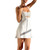 Sexy Sleeveless Satin Mini Dress Low Cut Spaghetti Strap Backless Short Dress Slim Fit Night Party Cami Dress Streetwear White