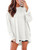 SHEWIN Womens Spring Tops for Women 2024 Crewneck Summer Waffle Knit Long Sleeve Shirts for Women,(US 8-10) M,White