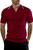 VATPAVE Mens Zipper Knit Polo Shirt Classic Casual Short Sleeve Polo T Shirt Large WineRed Fitted Polo