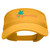 e4Hats.com Staycation Embroidered Brushed Sports Visor - Yellow OSFM