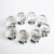 Revesun 10PCS/LOT Diameter 50mm Clear Crystal Glass Door Knobs Cabinet Pulls Cupboard Handles Drawer Knobs Wardrobe Home Hardware