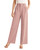 Sarin Mathews High Waisted Wide Leg Pants for Women Business Casual Dress Pant Palazzo Long Work Trousers with Pockets Pink M